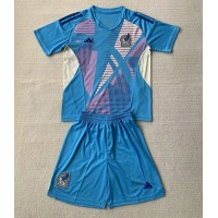 Camiseta México Portero Segunda Equipación Replica Copa America 2024 para niños mangas cortas (+ Pantalones cortos)
